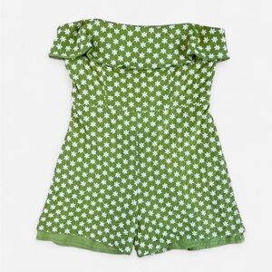 Anthropologie Floral Jumpsuit Onesie Shorts Corey Lynn Calter
